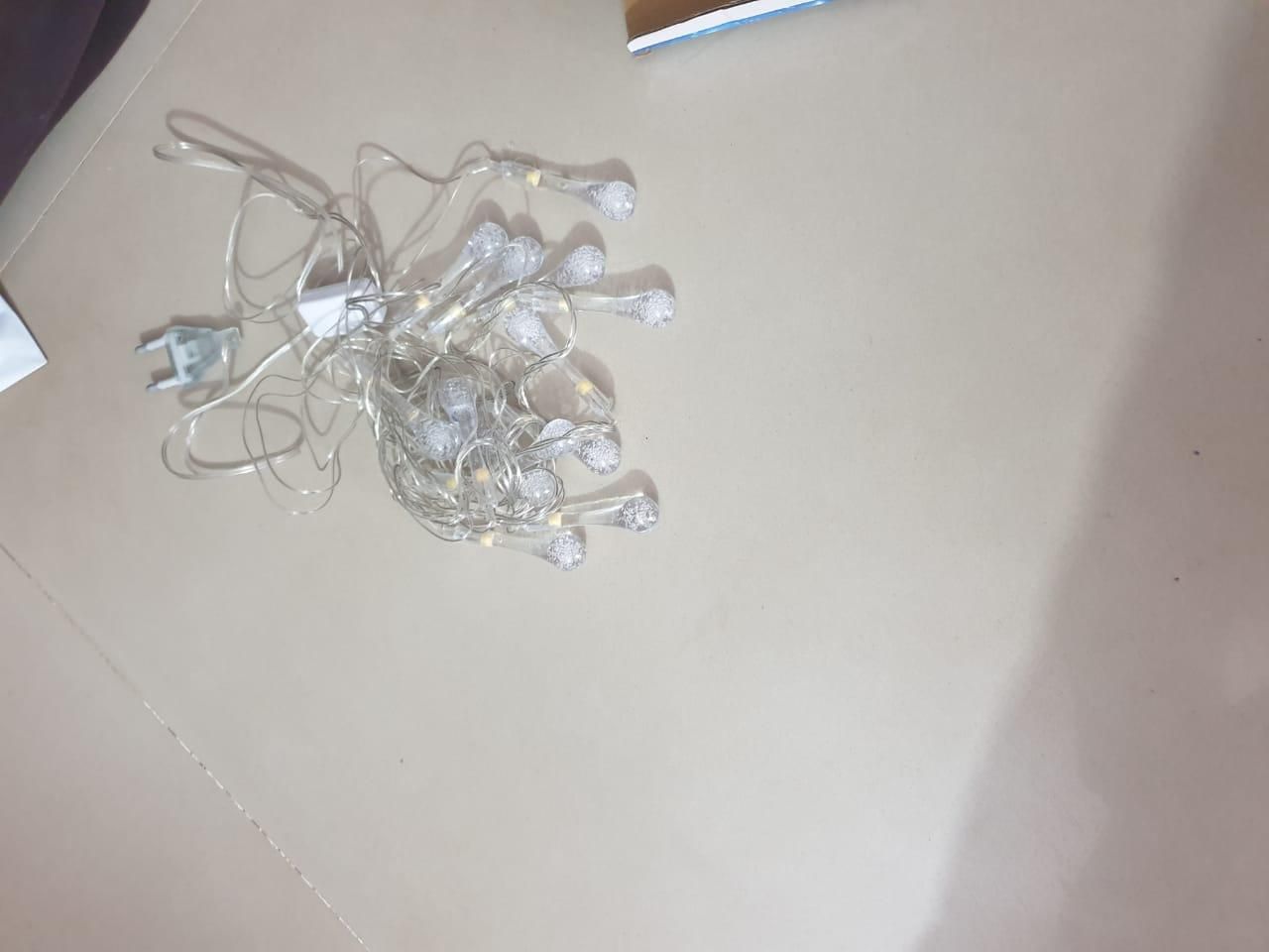 String Lights for Decoration - 14 LED Rain Drop Fairy Lights Waterproof Indoor & Outdoor for Home Decoration